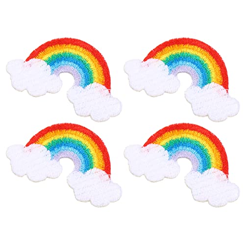 Gatuida 4 Stück Regenbogen dekorative Aufkleber Kleidung ästhetisch Regenbogen bestickte Aufnäher süße Patches selbstklebende Stickaufkleber Regenbogen-Kleiderflicken Polyester Bunt Gatuida 4 Stück Regenbogen dekorative Aufkleber Kleidung ästhetisch Regenbogen bestickte Aufnäher süße Patches selbstklebende Stickaufkleber Regenbogen-Kleiderflicken Polyester Bunt von Gatuida