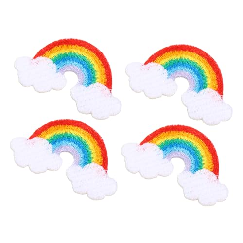 Gatuida 4 Stück Selbstklebende Regenbogen Patches Teiliges Bestickte DIY Kleidung Aufnäher aus Polyester Farbenfrohe Applikationen zum Dekorieren und Reparieren von Textilien Gatuida 4 Stück Selbstklebende Regenbogen Patches Teiliges Bestickte DIY Kleidung Aufnäher aus Polyester Farbenfrohe Applikationen zum Dekorieren und Reparieren von Textilien von Gatuida