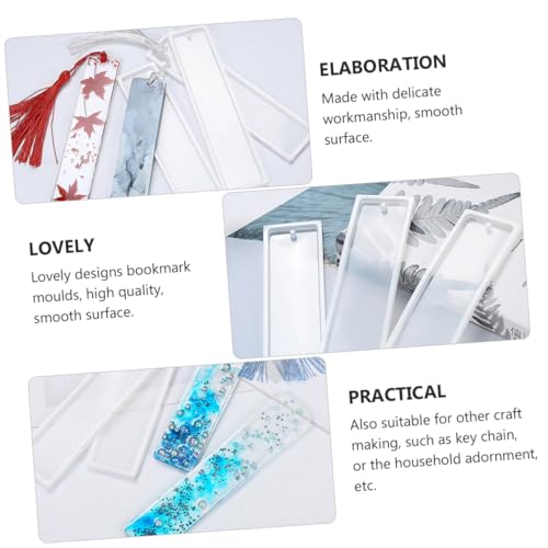 Gatuida 4 Stück Silikon Lesezeichen Form Rechteckig Mittelgroß Große DIY Bastelgussformen für Epoxidharz Anhänger Schlüsselanhänger Schmuck Herstellung Gatuida 4 Stück Silikon Lesezeichen Form Rechteckig Mittelgroß Große DIY Bastelgussformen für Epoxidharz Anhänger Schlüsselanhänger Schmuck Herstellung von Gatuida
