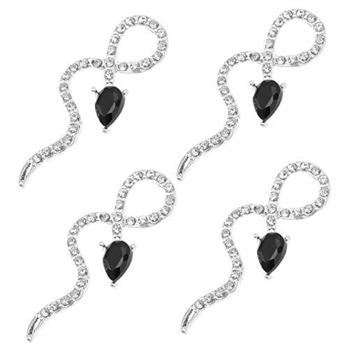 Gatuida 4 Stück Snake Nail Charms Nagel Dekorationen aus Legierung für Kreative Nail Art für DIY Maniküre und Besondere Anlässe Wie Hochzeiten oder Geburtstagsfeiern Gatuida 4 Stück Snake Nail Charms Nagel Dekorationen aus Legierung für Kreative Nail Art für DIY Maniküre und Besondere Anlässe Wie Hochzeiten oder Geburtstagsfeiern von Gatuida