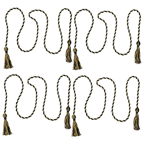 Gatuida 4 Stück Teiliges Abschluss Ehrenkordel mit Quasten Braided Honor Cords für Studenten und Langlebige Abschlussdekoration Schwarz mit Gold für Unvergessliche Abschiedsfeiern Gatuida 4 Stück Teiliges Abschluss Ehrenkordel mit Quasten Braided Honor Cords für Studenten und Langlebige Abschlussdekoration Schwarz mit Gold für Unvergessliche Abschiedsfeiern von Gatuida