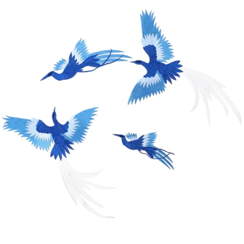 Gatuida 4 Stück Teiliges Bestickte Phoenix Vogel Stoffaufnäher aus Hochwertigem Rayon Farbecht Langlebig mit Feinem Blumenmuster für DIY Kleidung Cheongsam Taschen Bühnenkostüme und Gatuida 4 Stück Teiliges Bestickte Phoenix Vogel Stoffaufnäher aus Hochwertigem Rayon Farbecht Langlebig mit Feinem Blumenmuster für DIY Kleidung Cheongsam Taschen Bühnenkostüme und von Gatuida