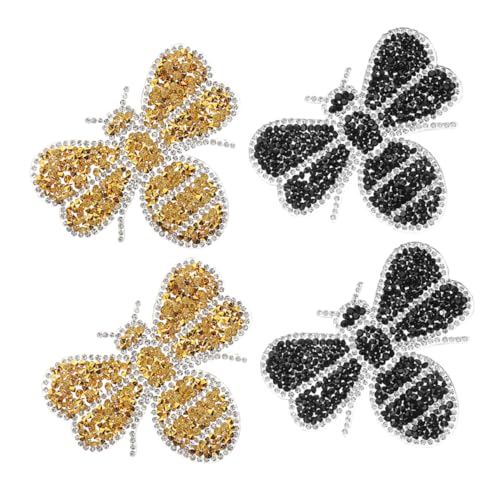 Gatuida 4 Stück Teiliges Bienen Strass Bügelaufnäher Funkelnde Kristall Applikationen zum Aufbügeln Vielseitig für Kleidung Schuhe Taschen Einfache Anbringung Diy Modeaccessoires Gatuida 4 Stück Teiliges Bienen Strass Bügelaufnäher Funkelnde Kristall Applikationen zum Aufbügeln Vielseitig für Kleidung Schuhe Taschen Einfache Anbringung Diy Modeaccessoires von Gatuida