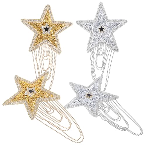 Gatuida 4 Stück Teiliges Bügelpatch mit Funkelnden Strass Sternen Vielseitige Kompakte Kleidungspatches zum DIY für Hüte Jacken Shirts und Hosen Einfach Anzuwenden und Langlebig Gatuida 4 Stück Teiliges Bügelpatch mit Funkelnden Strass Sternen Vielseitige Kompakte Kleidungspatches zum DIY für Hüte Jacken Shirts und Hosen Einfach Anzuwenden und Langlebig von Gatuida