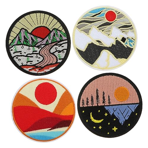 Gatuida 4 Stück Teiliges DIY Kleidung Patches Rund Stickerei Applikationen für Garment Accessoires Vielseitig Einsetzbar zum Aufbügeln und Dekorieren von Kleidung und Taschen Gatuida 4 Stück Teiliges DIY Kleidung Patches Rund Stickerei Applikationen für Garment Accessoires Vielseitig Einsetzbar zum Aufbügeln und Dekorieren von Kleidung und Taschen von Gatuida