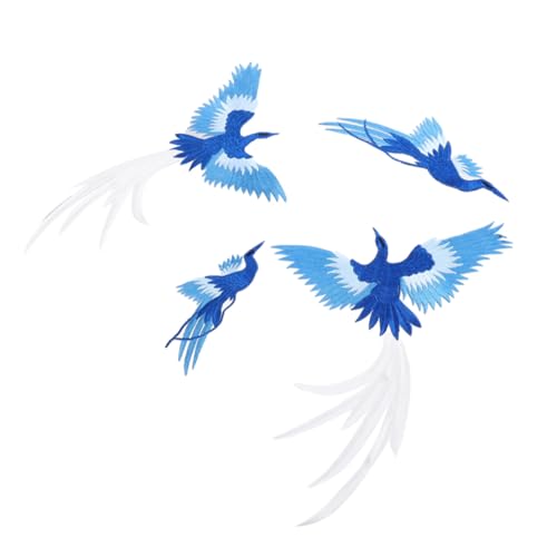 Gatuida 4 Stück Teiliges Gestickte Phoenix Vogel Aufnäher aus Hochwertigem Rayon Farbecht und Langlebig für DIY Kleidung Dekoration Repariert Sicheres Material für Gatuida 4 Stück Teiliges Gestickte Phoenix Vogel Aufnäher aus Hochwertigem Rayon Farbecht und Langlebig für DIY Kleidung Dekoration Repariert Sicheres Material für von Gatuida
