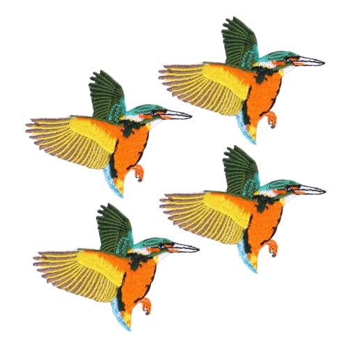 Gatuida 4 Stück Teiliges Hummingbird Stickapplikationen Bestickte Aufnäher mit Dickem Stoff Selbstklebend Aufnähen für Kleidung Reparatur und DIY Mode Dekoration Gatuida 4 Stück Teiliges Hummingbird Stickapplikationen Bestickte Aufnäher mit Dickem Stoff Selbstklebend Aufnähen für Kleidung Reparatur und DIY Mode Dekoration von Gatuida