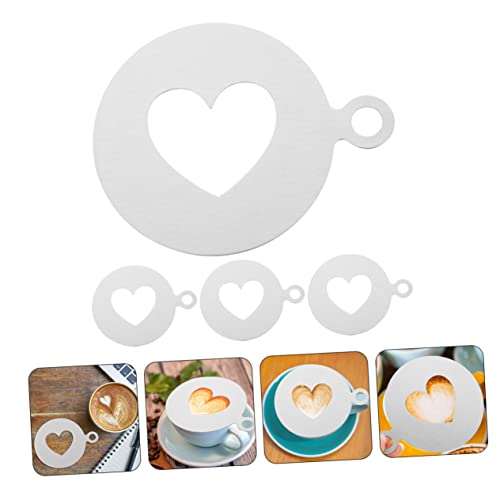 Gatuida 4 Stück Teiliges Kaffee Schablonen aus Kreative Latte Art Herz Vorlagen Wiederverwendbare Kaffeedeckorationsschablonen für Kuchen Cupcakes Cappuccino und DIY Kaffeezubehör Gatuida 4 Stück Teiliges Kaffee Schablonen aus Kreative Latte Art Herz Vorlagen Wiederverwendbare Kaffeedeckorationsschablonen für Kuchen Cupcakes Cappuccino und DIY Kaffeezubehör von Gatuida
