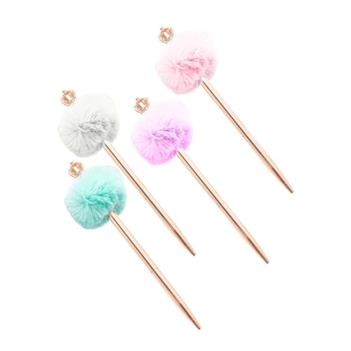 Gatuida 4 Stück Teiliges Kugelschreiber mit Krone und Flauschigem Pompon Bunte Gelkugelschreiber für Schule Büro Leicht Langlebig Glattes Schreiben für und Unterschriften Gatuida 4 Stück Teiliges Kugelschreiber mit Krone und Flauschigem Pompon Bunte Gelkugelschreiber für Schule Büro Leicht Langlebig Glattes Schreiben für und Unterschriften von Gatuida
