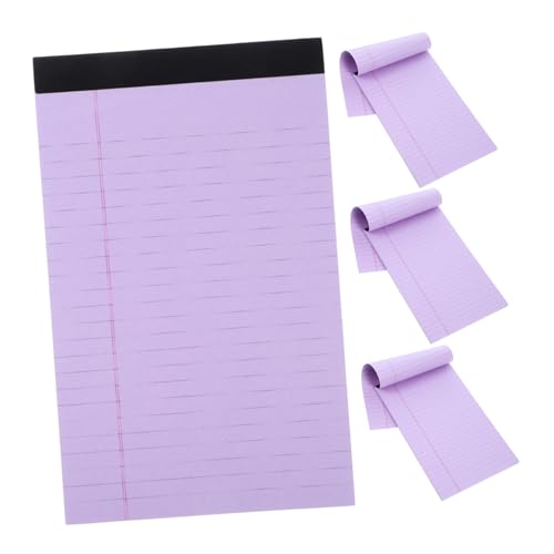 Gatuida 4 Stück Teiliges Liniert Notizblock Abreißbare Legal Pads für Büro und Zeitplanung Dickes Papier Praktisches Memo notizbuch für Aufgaben und Erinnerungen Gatuida 4 Stück Teiliges Liniert Notizblock Abreißbare Legal Pads für Büro und Zeitplanung Dickes Papier Praktisches Memo notizbuch für Aufgaben und Erinnerungen von Gatuida