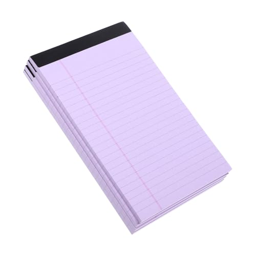 Gatuida 4 Stück Teiliges Liniertes Notizblock Abreißbar Tragbares Memo Pad für Büro Schule Zuhause Praktische Schreibblöcke mit Ausreichendem Umfang und Einfachem Design von Gatuida