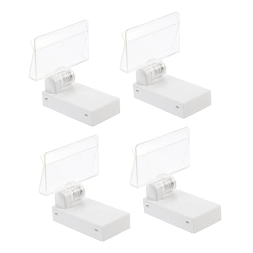 Gatuida 4 Stück Teiliges Magnet Preisschildhalter Drehbare Doppel Label Klemme Langlebiger Werbeclip für Regal Supermarkt Büro Transparente Magnetclip für und Etikettenanzeige Gatuida 4 Stück Teiliges Magnet Preisschildhalter Drehbare Doppel Label Klemme Langlebiger Werbeclip für Regal Supermarkt Büro Transparente Magnetclip für und Etikettenanzeige von Gatuida