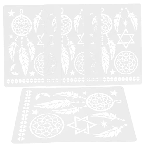 Gatuida 4 Stück Teiliges Mandala Malerschablonen aus Langlebigem Pet Wiederverwendbar Waschbar für Wand Boden Möbelgestaltung DIY Zeichenvorlagen für Kreative Wandmalerei und Wohnkultur Gatuida 4 Stück Teiliges Mandala Malerschablonen aus Langlebigem Pet Wiederverwendbar Waschbar für Wand Boden Möbelgestaltung DIY Zeichenvorlagen für Kreative Wandmalerei und Wohnkultur von Gatuida