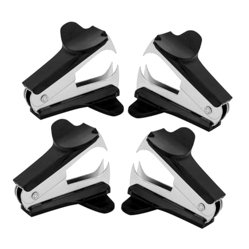 Gatuida 4 Stück Teiliges Metall Mini Heftklammerentferner Handlicher Ergonomischer Abzieher für Büro und Zuhause Langlebiges Leichtes Werkzeug zum Schnellen und Schonenden Entfernen von von Gatuida