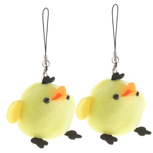 Gatuida 4 Stück Teiliges Plüschküken Anhänger Weiche Kleine Hühner Dekoration Leichtes Party-Accessoire Niedliche Tischverzierung für Hochzeit und Kinderparty Farblich von Gatuida