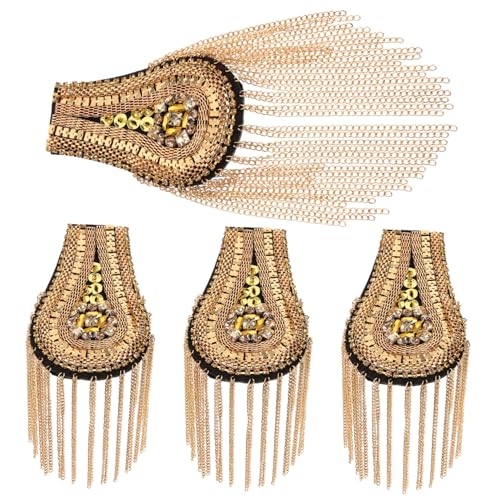 Gatuida 4 Stück Teiliges Quasten Schulterepauletten mit Gliederkette und Perlen Dekorative Schulterabzeichen für Kostüme Bühnenauftritte Hochzeiten und Besondere Anlässe Gatuida 4 Stück Teiliges Quasten Schulterepauletten mit Gliederkette und Perlen Dekorative Schulterabzeichen für Kostüme Bühnenauftritte Hochzeiten und Besondere Anlässe von Gatuida
