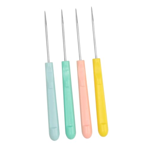 Gatuida 4 Stück Teiliges Rührnadel und Dekorationswerkzeug Icing Scribe Needle für Einfache Keks und Tortendekoration Gelb Grün von Gatuida