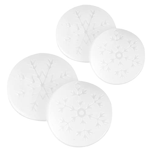 Gatuida 4 Stück Teiliges Schneeflocken Kristall Epoxidharz Gießform Silikonform für DIY Schmuck Weihnachtsdekoration und Anhänger mit Zufälligem Muster von Gatuida