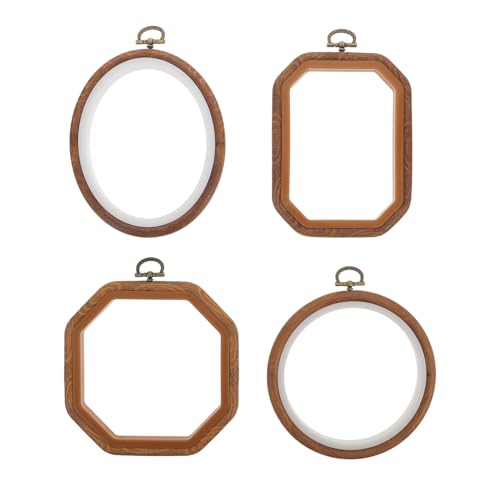 Gatuida 4 Stück Teiliges Stickrahmen mit Ovalem Rundem Achteckigem und Langachtekigem Holzimitat für DIY Stickerei Leicht Rutschfest für Kreuzstich und Handarbeiten Gatuida 4 Stück Teiliges Stickrahmen mit Ovalem Rundem Achteckigem und Langachtekigem Holzimitat für DIY Stickerei Leicht Rutschfest für Kreuzstich und Handarbeiten von Gatuida