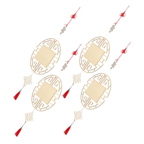 Gatuida 4 Stück Teiliges Unbearbeitete Holzanhänger Malspielzeug Traditionelle Chinesische Diy Hängedekoration mit Knoten Quaste für Frühlingsfest Klassenzimmer Wandgestaltung Gatuida 4 Stück Teiliges Unbearbeitete Holzanhänger Malspielzeug Traditionelle Chinesische Diy Hängedekoration mit Knoten Quaste für Frühlingsfest Klassenzimmer Wandgestaltung von Gatuida