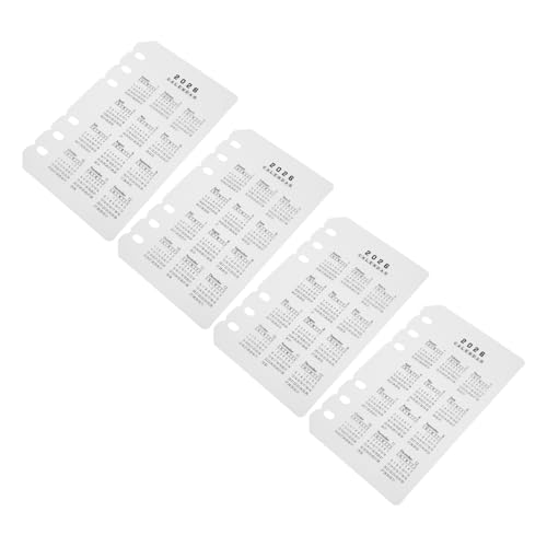 Gatuida 4 Stücke Teiliges Kalender Register Matte Transparente Trennblätter mit Löchern Flexible Diy Binder Einlagen für Terminplanung Büro Schule und Zuhause Gatuida 4 Stücke Teiliges Kalender Register Matte Transparente Trennblätter mit Löchern Flexible Diy Binder Einlagen für Terminplanung Büro Schule und Zuhause von Gatuida