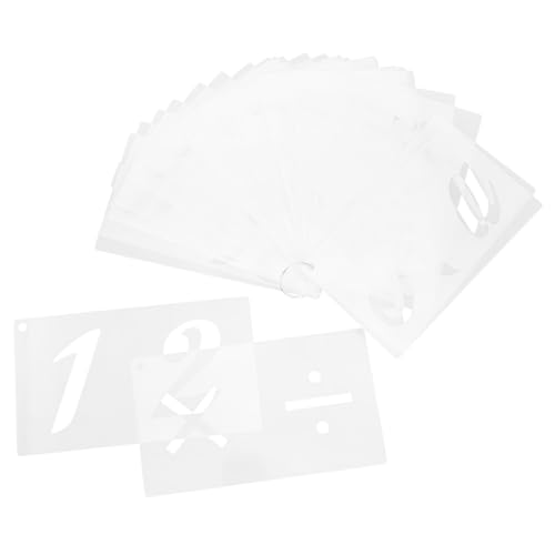 Gatuida 40 Blatt Teiliges Buchstaben Schablonen aus Langlebigem Pet Wiederverwendbar und Flexibel für Sprühfarbe DIY Malerei Poster Kartengestaltung und Kreative Bastelprojekte von Gatuida