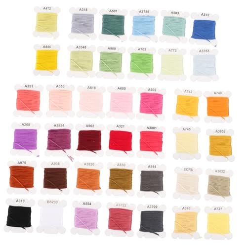 Gatuida 40 Rollen Farben Stickgarn pro Aufbewahrungsbox Langlebiges Nähgarn für Kreuzstich Stickerei und DIY Handarbeiten als Geschenk für Nähbegeisterte Gatuida 40 Rollen Farben Stickgarn pro Aufbewahrungsbox Langlebiges Nähgarn für Kreuzstich Stickerei und DIY Handarbeiten als Geschenk für Nähbegeisterte von Gatuida