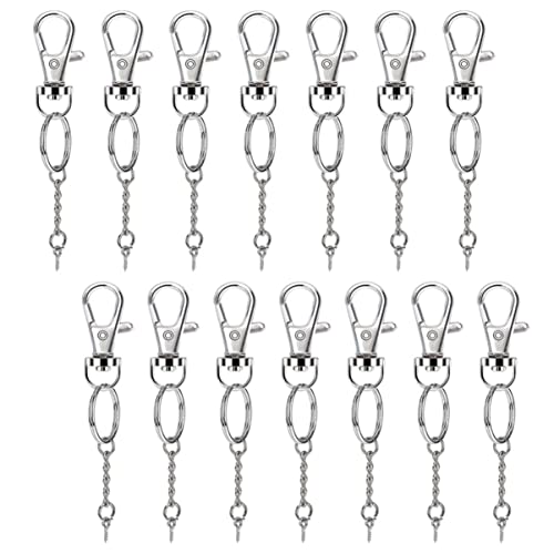Gatuida 40 Sätze Schlüsselring Zubehör Set DIY Schlüsselanhänger Bastelset mit Schlüsselringen Drehhaken Schraubösen und Pins für Kreative Projekte Vielseitig Einsetzbar Silberfarben Gatuida 40 Sätze Schlüsselring Zubehör Set DIY Schlüsselanhänger Bastelset mit Schlüsselringen Drehhaken Schraubösen und Pins für Kreative Projekte Vielseitig Einsetzbar Silberfarben von Gatuida