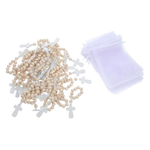 Gatuida 40 Sätze Teiliges Holzperlen Rosenkranz Armbänder mit Kreuzanhänger Kleine Katholische Gebetsarmbänder mit Weißen Organzasäckchen als Babyparty und Taufe Gastgeschenk Stilvolle Gatuida 40 Sätze Teiliges Holzperlen Rosenkranz Armbänder mit Kreuzanhänger Kleine Katholische Gebetsarmbänder mit Weißen Organzasäckchen als Babyparty und Taufe Gastgeschenk Stilvolle von Gatuida