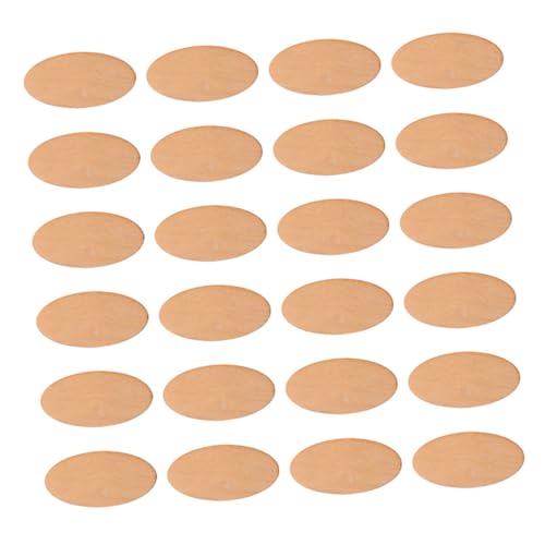 Gatuida 40 Stück Diy Dicke Ovale Holzscheiben für Dekoration und Kunstprojekte Unvollendete Holzstücke für Basteln und Gravieren von Gatuida