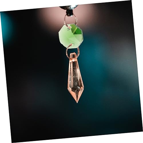 Gatuida 40 Stück Doppellochige Bunte Glasperlen Facettierte Kristall Achtkant Perlen Vielseitige DIY Bastelperlen für Schmuckherstellung Armbänder Halsketten und Dekorationen von Gatuida