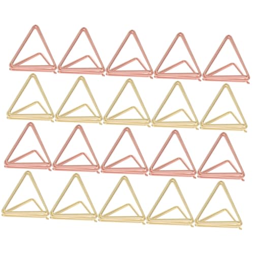 Gatuida 40 Stück Dreieckige Memo Clips Metall Notizhalter Foto Clips Mehrzweck Kartenhalter Tischdeko in Gold und Roségold Stabiler Metallclip für Bilder Notizen Party und Bürobedarf Gatuida 40 Stück Dreieckige Memo Clips Metall Notizhalter Foto Clips Mehrzweck Kartenhalter Tischdeko in Gold und Roségold Stabiler Metallclip für Bilder Notizen Party und Bürobedarf von Gatuida