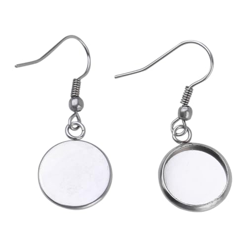 Gatuida 40 Stück Edelstahl Ohrhaken Rundform DIY Schmuck Ohrring Bastelset Leicht Langlebig für Damen Party Alltag Valentinstag von Gatuida