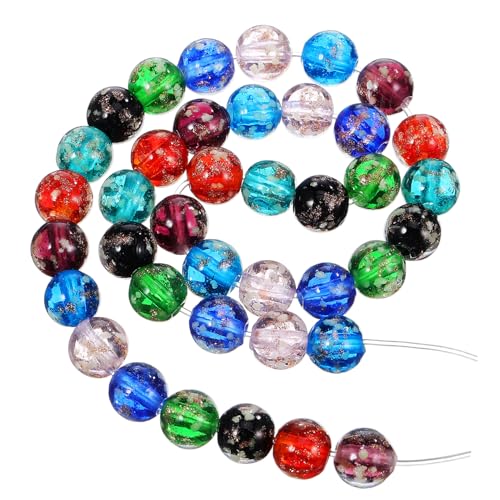 Gatuida 40 Stück Glow In The Dark Glasperlen Runde Perlen in Farben für Schmuckherstellung für Armbänder und Bastelprojekte Gatuida 40 Stück Glow In The Dark Glasperlen Runde Perlen in Farben für Schmuckherstellung für Armbänder und Bastelprojekte von Gatuida