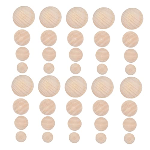 Gatuida 40 Stück Halbe Holzperlen für DIY Bastelprojekte Unbehandelte Holzhalbkugeln in Verschiedenen für Malerei und Handwerk Gatuida 40 Stück Halbe Holzperlen für DIY Bastelprojekte Unbehandelte Holzhalbkugeln in Verschiedenen für Malerei und Handwerk von Gatuida