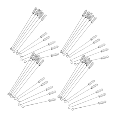 Gatuida 40 Stück Metallische Anstecknadeln für DIY Schmuck Mit Stopperenden für Anzug Krawatte Hut und Bekleidungsdekoration Accessoires für Damen und Herren Gatuida 40 Stück Metallische Anstecknadeln für DIY Schmuck Mit Stopperenden für Anzug Krawatte Hut und Bekleidungsdekoration Accessoires für Damen und Herren von Gatuida