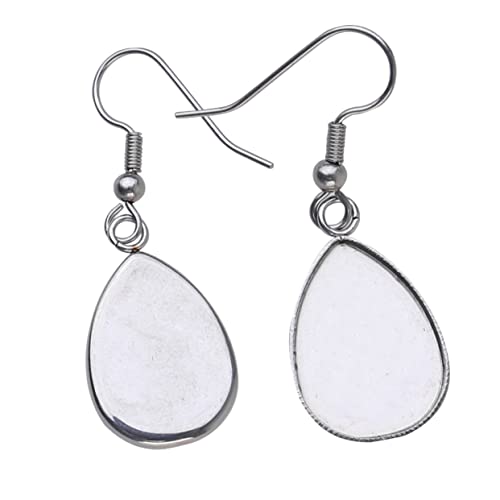 Gatuida 40 Stück Ohrhakenohrhalter Schmuck Reize Sterling rostfrei Herstellung valtinstaggeschenke valentines day dessous Party Ohrringe Ohrstecker aus Edelstahl DIY Party Ohrring Silver von Gatuida