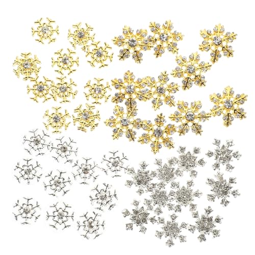 Gatuida 40 Stück Teiliges Alloy Nail Art mit Verschleißfesten Schneeflocken Deko Zarte Nagelverzierung für Winter und Feiertagsparty DIY Nail Snowflake Dekoration für Natürliche und Gatuida 40 Stück Teiliges Alloy Nail Art mit Verschleißfesten Schneeflocken Deko Zarte Nagelverzierung für Winter und Feiertagsparty DIY Nail Snowflake Dekoration für Natürliche und von Gatuida