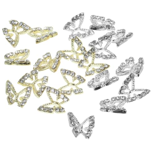Gatuida 40 Stück Teiliges Nagelkunst Metall Schmetterling Charms mit Strahlenden Strasssteinen Langlebige Legierung Design für Gel und Kunstnägel Funkelnde Maniküre Dekoration für Nail Gatuida 40 Stück Teiliges Nagelkunst Metall Schmetterling Charms mit Strahlenden Strasssteinen Langlebige Legierung Design für Gel und Kunstnägel Funkelnde Maniküre Dekoration für Nail von Gatuida