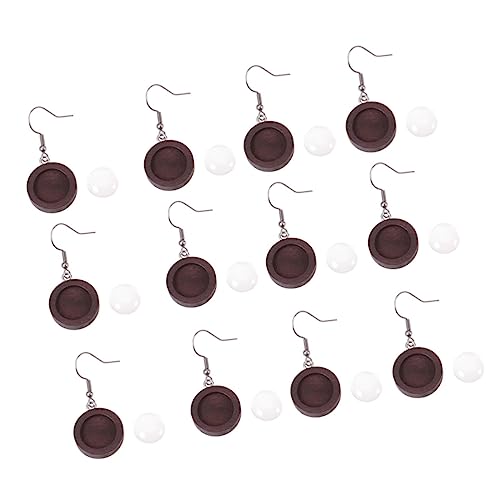 Gatuida 40 Stück Teiliges Ohrring Zubehör Holz Ohrhaken Tabletts und Glasrundböden Dunkelkaffee für DIY Schmuckherstellung Basteln mit Cabochon Fassungen Gatuida 40 Stück Teiliges Ohrring Zubehör Holz Ohrhaken Tabletts und Glasrundböden Dunkelkaffee für DIY Schmuckherstellung Basteln mit Cabochon Fassungen von Gatuida
