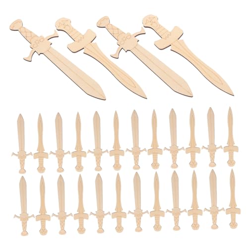 Gatuida 40 Stück Teiliges Piraten-holz-dekor Bemalbare Holzfiguren für DIY Kreativität Feinmotorik und Hand-auge-koordination für Schulprojekte und Partydekoration von Gatuida