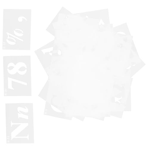 Gatuida 40 Stück Teiliges Schablonen Set aus Kunststoff mit Buchstaben Zahlen und Symbolen Wiederverwendbare Stencil Templates für DIY Basteln Journaling Wanddekoration und Präzises Spray Gatuida 40 Stück Teiliges Schablonen Set aus Kunststoff mit Buchstaben Zahlen und Symbolen Wiederverwendbare Stencil Templates für DIY Basteln Journaling Wanddekoration und Präzises Spray von Gatuida