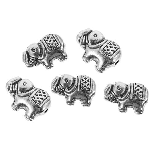 Gatuida 40 Stück Teiliges Tibetische Legierung Elefantenperlen mit Glatter Oberfläche Vintage Schmuckzubehör für DIY Armbänder und Halsketten Langlebig und Dekorativ für Individuelle von Gatuida