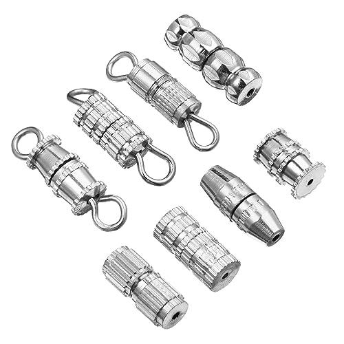 Gatuida 40 Stück Verschlussverbinder Halskettenverschluss zum Schichten Verschlüsse Twist geldschrank armbandverschluss Endkappen für die Schmuckherstellung schmuck DIY zubehör Kupfer von Gatuida