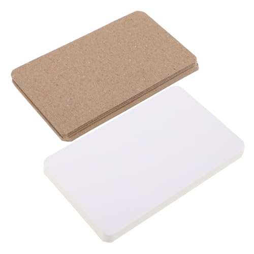 Gatuida 400 Stück Blanko Kraftpapier Postkarten für DIY Graffiti und Aquarellmalerei Kraftpapier Weißes Kartonpapier Vielseitig für Einladungskarten Dankeskarten und Notizkarten von Gatuida