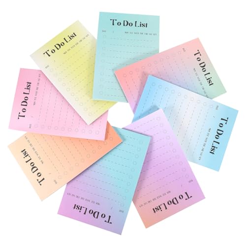 Gatuida 400 Stück Bunte Haftnotizen Set Selbstklebende Memo Pads für Schule Büro und Zuhause Praktische Notizzettel Farben für To Do Listen und Notizen von Gatuida