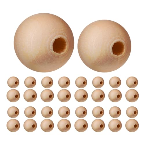 Gatuida 400 Stück Holz-Abstandsperlen, 10 mm, 12 mm, unlackierte runde lose Holzperlen für Heimwerker, Schmuckherstellung und Heimdekoration, Beige Gatuida 400 Stück Holz-Abstandsperlen, 10 mm, 12 mm, unlackierte runde lose Holzperlen für Heimwerker, Schmuckherstellung und Heimdekoration, Beige von Gatuida