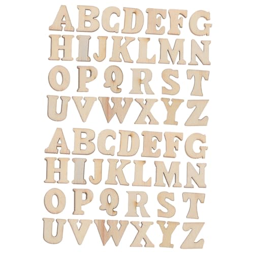 Gatuida 400 Stück Holzbuchstaben zum Basteln Hohe Natürliche Holz Alphabet Dekoration für Wand DIY Handwerk Zimmer Hochzeit Geburtstag Feier von Gatuida