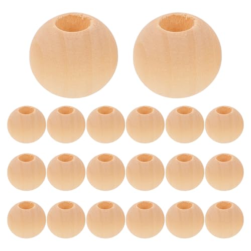 Gatuida 400 Stück Holzperlen: Holzperlen in großen Mengen mit breiten Löchern zum Basteln und zur Schmuckherstellung – dekorative Kugeln für handgefertigte Accessoires Gatuida 400 Stück Holzperlen: Holzperlen in großen Mengen mit breiten Löchern zum Basteln und zur Schmuckherstellung – dekorative Kugeln für handgefertigte Accessoires von Gatuida