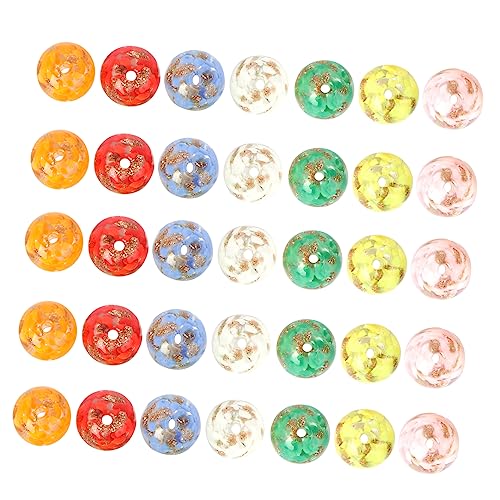 Gatuida 40Stücke DIY Glasperlen Bunte Handmade Spacer Perlen für Armbänder und Schmuckherstellung Kreative Bastelperlen für Ihr Individuelles Design Gatuida 40Stücke DIY Glasperlen Bunte Handmade Spacer Perlen für Armbänder und Schmuckherstellung Kreative Bastelperlen für Ihr Individuelles Design von Gatuida